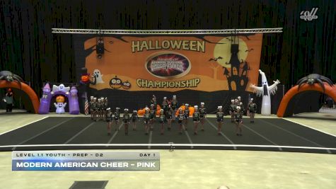 Modern American Cheer - Pink [2025 L1.1 Youth - PREP - D2 Day 1] 2025 Cheer Power San Antonio Halloween Challenge