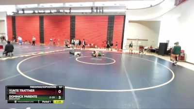 157 lbs Cons. Round 1 - Dominick Parente, Brockport vs Yunte Trattner, Ithaca