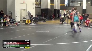 136 lbs Round 6 (16 Team) - Dakota Hastings, Grand View Wrestling Club vs Madison Dembowski, NE Valkyrie