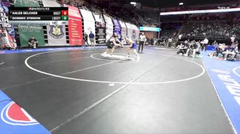 157 Class 4 lbs Cons. Round 1 - Kaleb Belcher, Northwest vs Dominic Stinson, Liberty