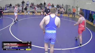 190 lbs Round 4 - Hunter Pinckney, Triple Crown Wrestling Club vs Carson Langford, Dallas Mat Club