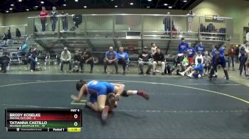 96 lbs Round 3 (6 Team) - Tatianna Castillo, Michigan Grappler RTC vs Brody Koselke, Indiana Outlaws