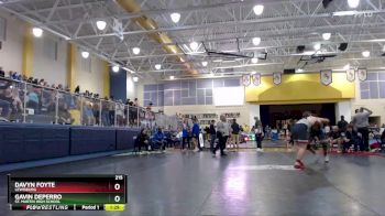215 lbs Quarterfinal - Gavin Deperro, St. Martin High School vs Davyn Foyte, Lewisburg