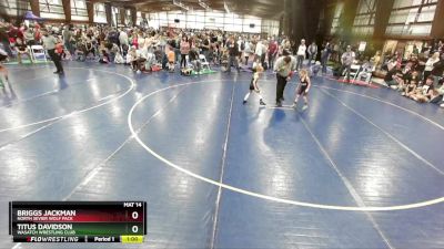 48 lbs Cons. Round 3 - Briggs Jackman, North Sevier Wolf Pack vs Titus Davidson, Wasatch Wrestling Club