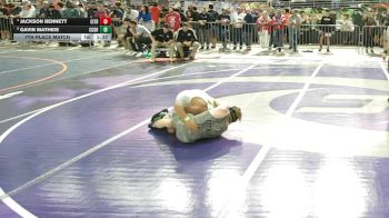 132 1A 7th Place Match - Gavin Matheis, Coral Shores vs Jackson Bennett, Citrus