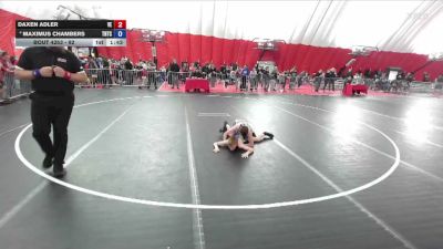 92 lbs 5th Place Match - Maximus Chambers, Team Nazar Training Center vs Daxen Adler, Valley Elite