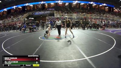 1A 106 lbs Quarterfinal - Eli Jolicoeur, Suwannee vs Broc Dahlin, Bayshore