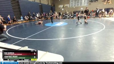 49 lbs Round 1 - Fortino Rivas, Mount Vernon Pitbulls Wrestling vs Kai Garcia, Punisher Wrestling Company