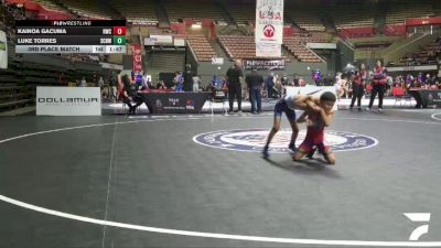3rd Place Match - Kainoa Gacuma, Reign Wrestling Club vs Luke Torres, So Cal Hammers Wrestling