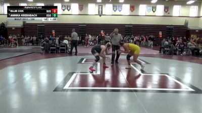 190 lbs Cons. Round 2 - Annika Krebsbach, Osage vs Ellie Cox, Marion