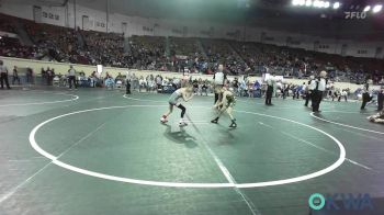 49 lbs Round Of 32 - Brier Goldsberry, Weatherford Youth Wrestling vs Elijah Matlock, Sallisaw Takedown Club