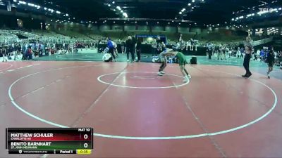 106 lbs Cons. Round 6 - Benito Barnhart, St. John Neumann vs Matthew Schuler, Charlotte Hs