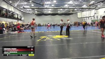 184 lbs Semifinal - Adam Medeiros, Heidelberg vs Desmon Perry, Ohio Wesleyan University