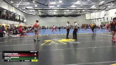 184 lbs Semifinal - Adam Medeiros, Heidelberg vs Desmon Perry, Ohio Wesleyan University
