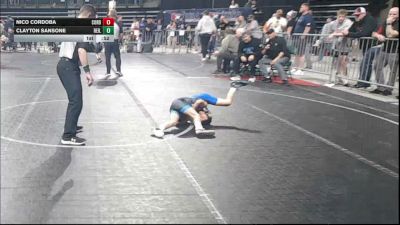60 lbs Consi Of 8 #1 - Nico Cordoba, Cordoba Trained vs Clayton Sansone, Reilly Wrestling Club