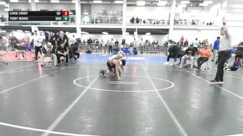 100 lbs Consolation - Luke Crist, Top Flight Wr Ac vs Toby Bong, Doughboys WC