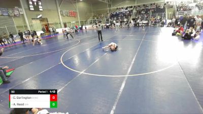 90 lbs 3rd Place Match - Cole Darlington, Star Valley Wrestling Club vs Abel Reed, Southern Idaho WC