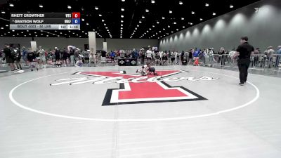 86 lbs 1st Place Match - Rhett Crowther, Wichita Training Center vs Grayson Wolf, Wolfpak