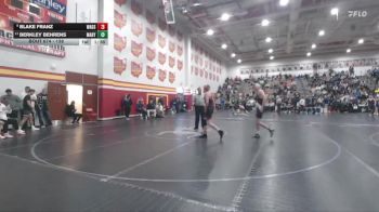 138 lbs Cons. Round 5 - Blake Franz, Wadsworth vs Berkley Behrens, Marysville