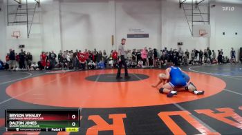 136 lbs Champ. Round 1 - Dalton Jones, Quaker Wrestling Club vs Bryson Whaley, Edgewood Wrestling Club