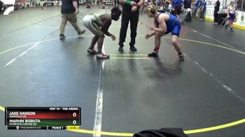 150 lbs Cons. Round 3 - Jake Hanson, Dansville WC vs Marvin Boruta, Plymouth Canton WC