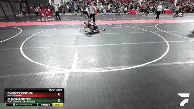 97 lbs Quarterfinal - Elias Manutes, Port Washington Piranhas vs Everett Zeitler, Gillett/Suring