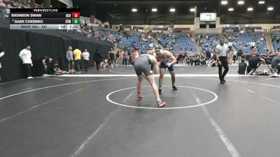 197 lbs Quarterfinal - Bronson Swan, Arizona Christian University vs Gabe Chesbro, University Of Saint Mary (KS)
