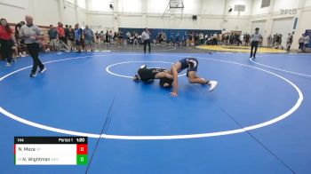 144 lbs Champ. Round 1 - Nathan Wightman, Westmont vs Nick Meza, Valiant Prep