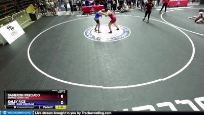 200 lbs 5th Place Match - Jennifer Contreras, Beat The Streets - Los Angeles vs Maja Galguften Aunet, Community Youth Center - Concord Campus Wrestling