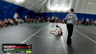 76 lbs Round 1 (6 Team) - Isaac Denholm, Neighborhood vs Holden Davis, Rogue WC