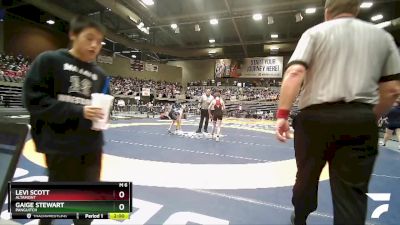 1A 106 lbs Semifinal - Gaige Stewart, Panguitch vs Levi Scott, Altamont