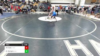 138 lbs Consi Of 4 - Mateo Coty, Lyman Mem/Windham Tech vs Kevin Sevigny, Notre Dame-West Haven