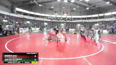 145 lbs Cons. Round 3 - Sawyer Fetterolf, Penns Valley Area Hs vs Andrew Gall, Bellefonte Area Hs