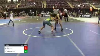 116 lbs Consi Of 4 - Jacob Bell, Fontana vs Dominic Dotson, Poway Elite