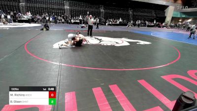 132 lbs Consi Of 32 #2 - Max Richins, Wasatch vs Brady Olson, Damonte Ranch