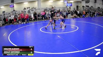 72 lbs Cons. Round 1 - Adalynn Alemany, El Paso Wildcats Wrestling Club vs Kinsley Ontiveros, Texas Elite Wrestling Club