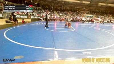 76 lbs Consi Of 16 #2 - Eliace Majka, Black Fox Academy vs Luca Pagliai, Moen Wrestling Academy