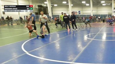 63 lbs Quarterfinal - Willy Moreau, Doughboys WC vs Benjamin Atkas, Refinery WC