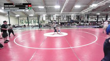 53.2 lbs Rr Rnd 3 - Sage Shifflet, Clinic Wrestling FXGB vs Toren Edmondson, Pit Bull Wrestling Academy