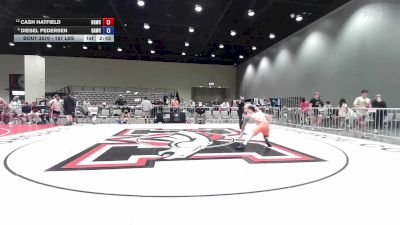 157 lbs Cons. Semis - Cash Hatfield, Big Game Wrestling Club vs Diesel Pedersen, Broken Arrow Wrestling Club
