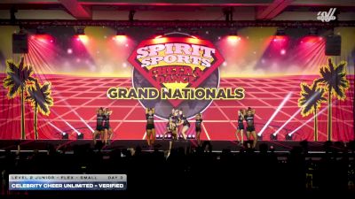 Celebrity Cheer Unlimited - Verified [2026 L2 Junior - Flex - Small Day 3] 2026 Spirit Sports Grand Nationals