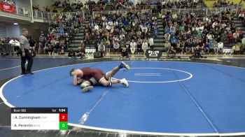 160 lbs Final - Asher Cunningham, State College vs Alessio Perentin, Delbarton-NJ