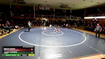 98 lbs 1st Place Match - Kaden Harding, Orting vs Rocco White, Coeur D`Alene High School