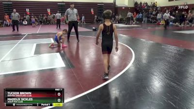 SPW-15 lbs Round 2 - Maddux Sickles, Jesup Mat Club vs Tucker Brown, Denver Wrestling Club