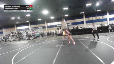 123 lbs Quarterfinal - Kaiulani Kekahuna, Grapplers HI vs Jocelyn Chacon, Livewire