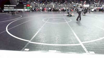 125 lbs Consi Of 8 #2 - Peyton Vasquez, Claremore WC vs Fiona Lybeck, Darkhorse WC