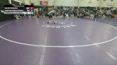 145 Open Champ. Round 2 - Chloe Parsons, Minot State vs Adelynn Hudek-Stoulil, Iowa Central Community College