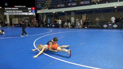 75 lbs Champ. Rd Of 16 - Sutton Hawley, Keystone Kids Wrestling Club vs Mason Betterman, Betterman Elite Wrestling