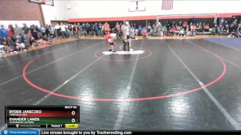 145 lbs Champ. Round 2 - Evander Lands, Algonquin (JACOBS) vs Ryder Janeczko, YORKVILLE (HS)
