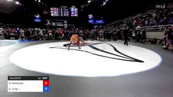 145 lbs Cons 64 #1 - Omar Samayoa, Illinois vs Elias Long, Pennsylvania